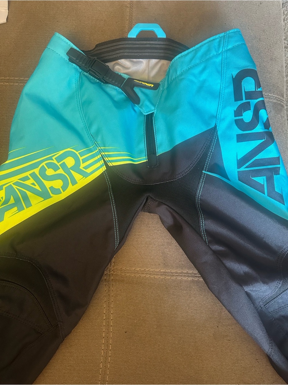 Answer ANSR Youth/Child Teal and Black Racing Pants Athletic Y26